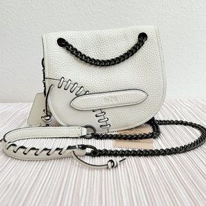 Coach Rip n Repair Shadow Crossbody 36976 Parchment Leather - Excellent